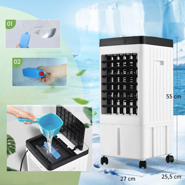Mini climatiseur Portable - refroidissement par air et humidification de l' air - | Vente en ligne Électroménager - Cuisine - Maison - Electronique - Téléphonie