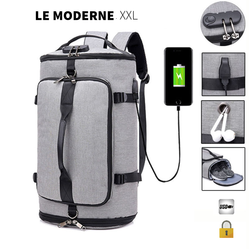 Le Moderne XXL  Sac à dos voyage FULL OPTION – Flamant Mode